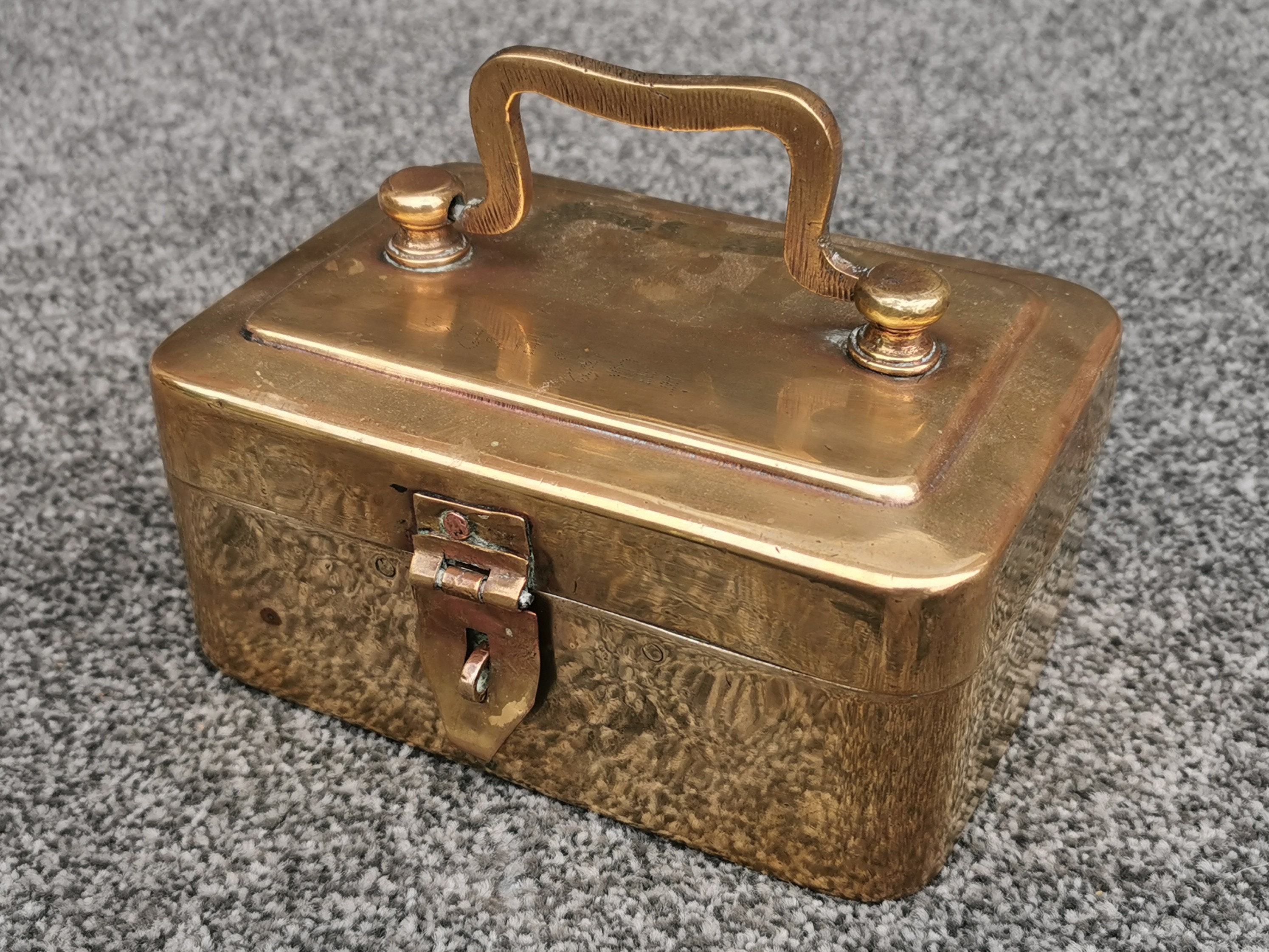 Brass Dhokra Pandan Box - Mughal Style - 19thC Brass Dhokra Pandan Box - Mughal Style - 19thC