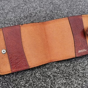 Calf Leather Cigarette, Small Cigar, Roll Up Wallet Case, English Vintage