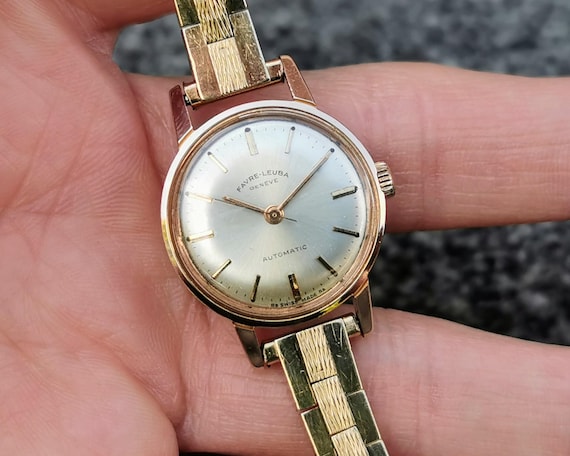 Favre-leuba Geneve 21 Jewels Automatic Watch, Round Dial, 18ct