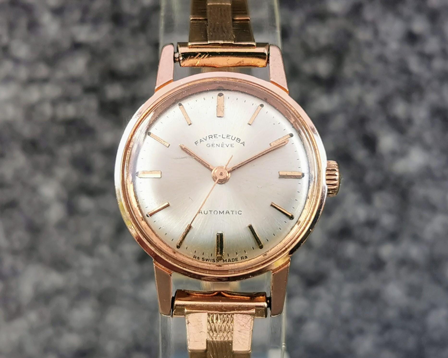 今だけ20%OFF  FAVRE LEUBA  GENEVE  レディース時計 Vintage Favre-Leuba Geneve Women Gold Tone Expansion Mechanical