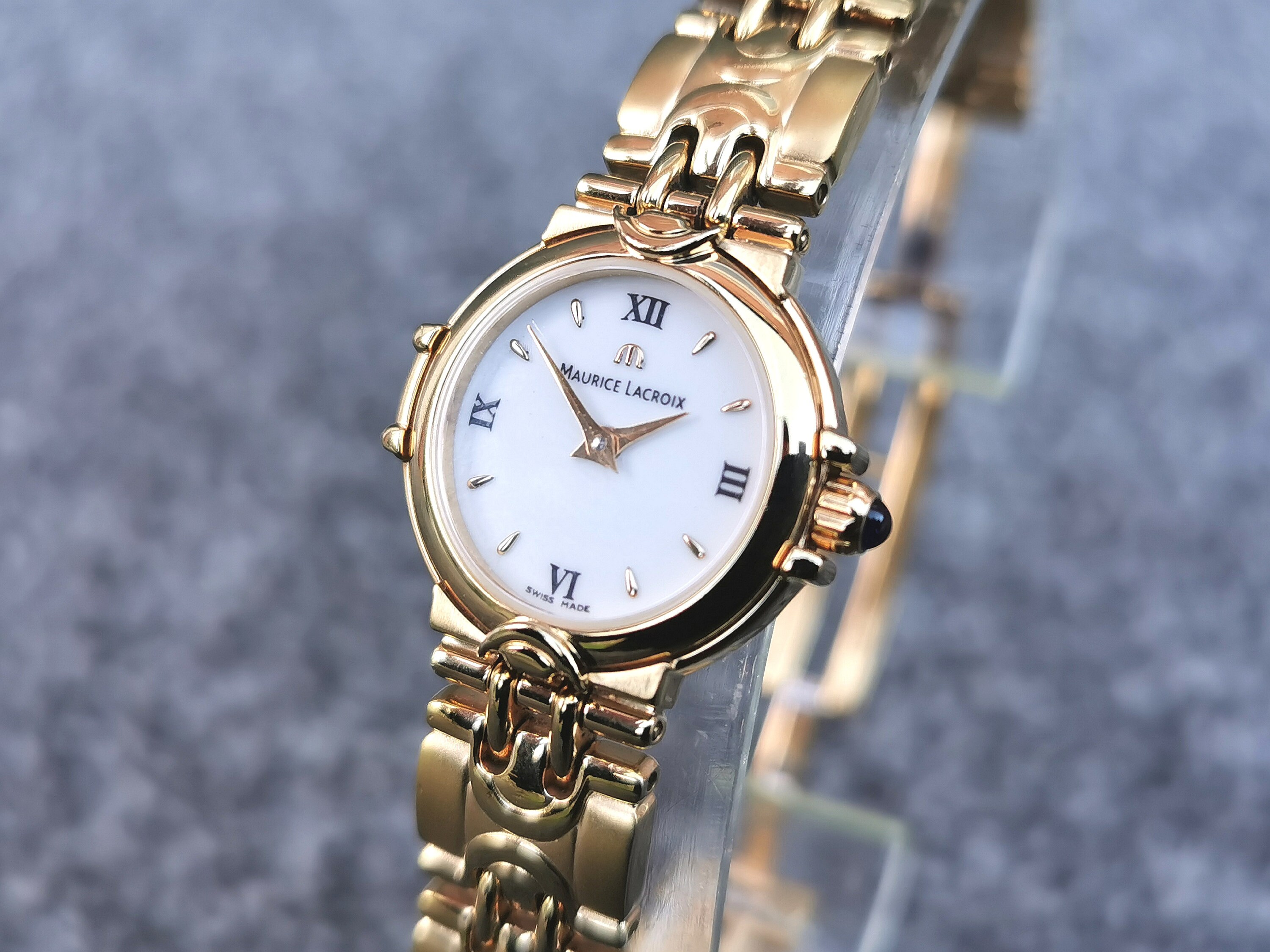 1990 s Maurice Lacroix Calypso 59725 Swiss Made Vintage Gold Plated Dress Watch Etsy