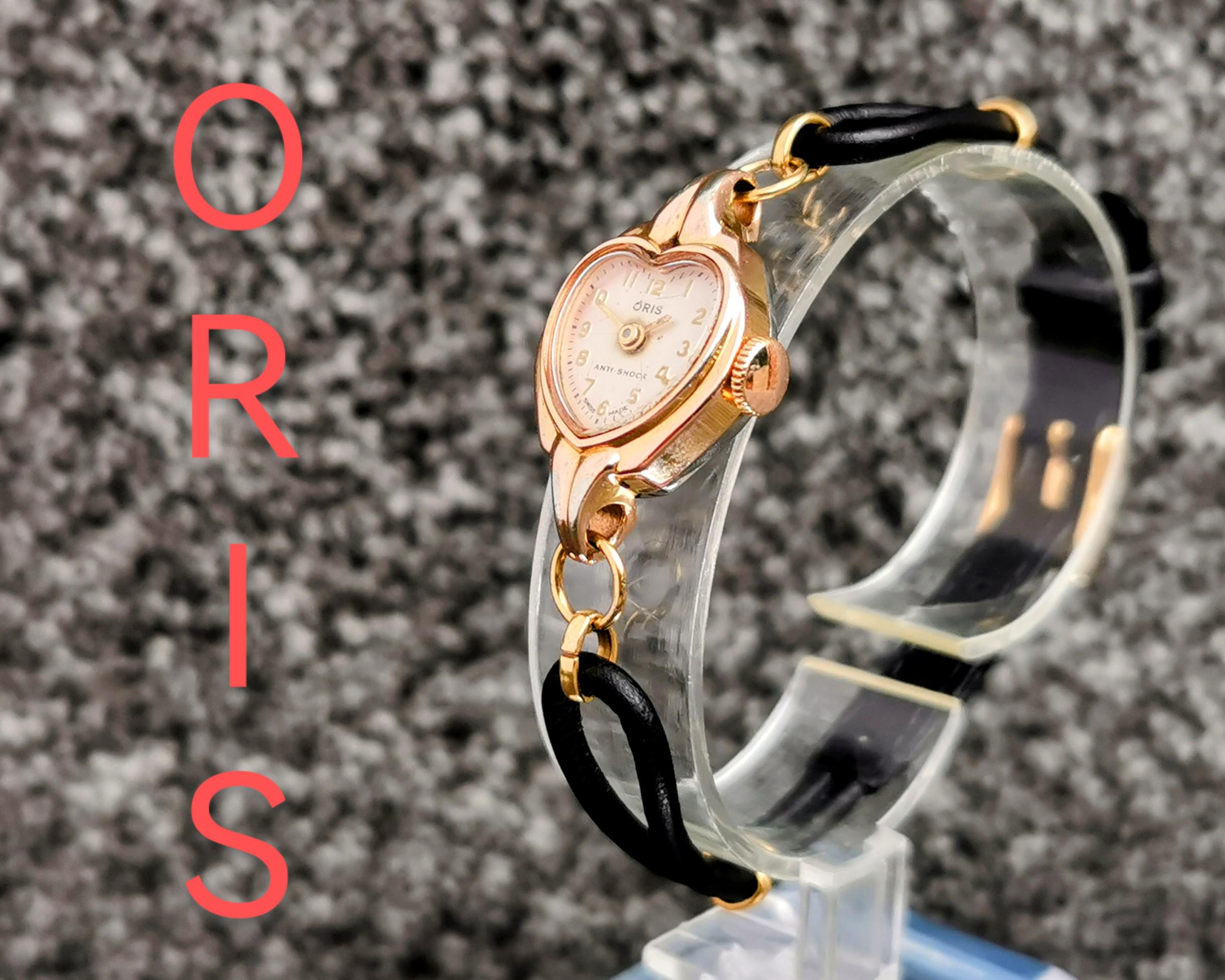 Vintage 1950s ORIS Mechanical Cocktail Dress Watch Rolled Gold
