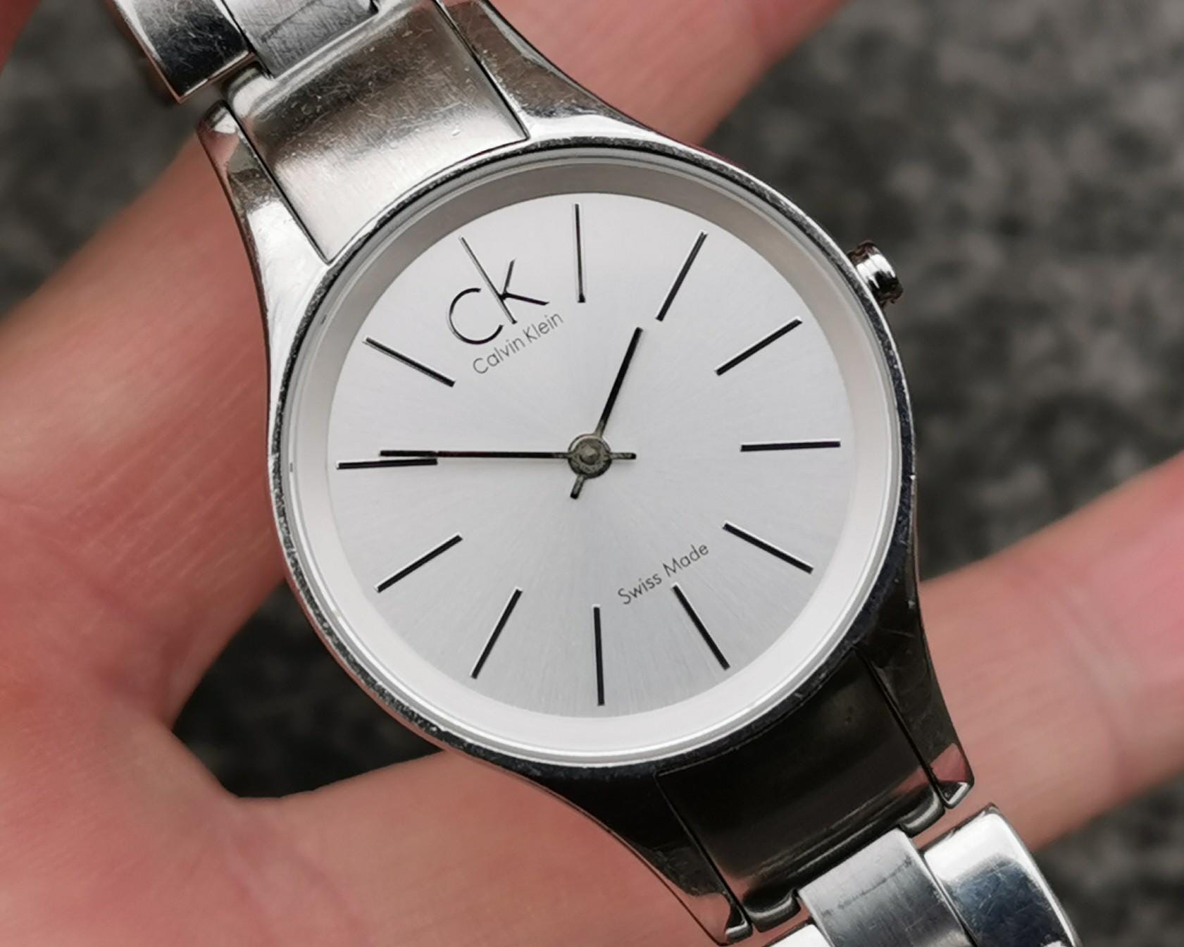 Womens Watches, Calvin Klein, Swiss Made, Round Brushed 