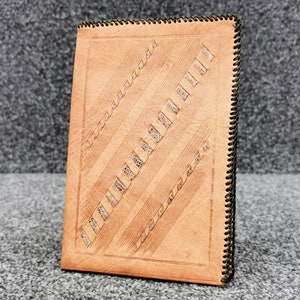 Brieftasche aus Vintage-Leder und Schlangenleder, handgefertigt