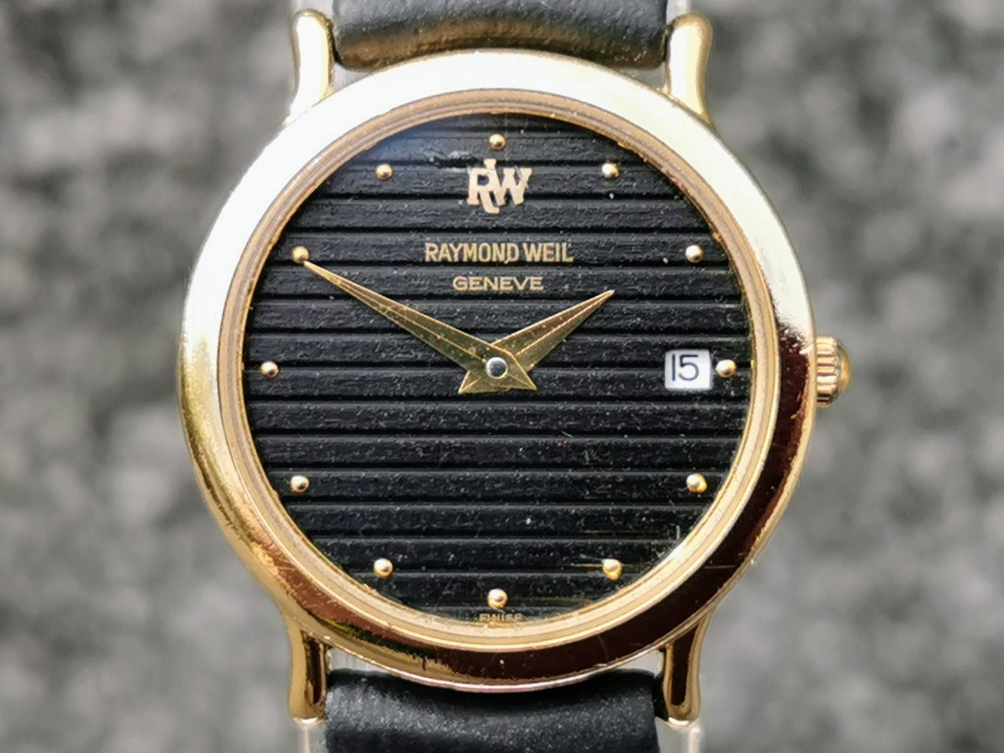 RAYMOND WEIL アナログ腕時計 ゴールド/ブラック RAYMOND WEIL レイモンド ウェイル Tango ゴールド×シルバー
