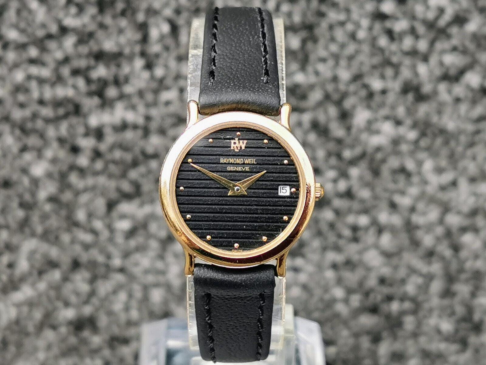 RAYMOND WEIL アナログ腕時計 ゴールド/ブラック Raymond weil gold watch - Etsy 日本