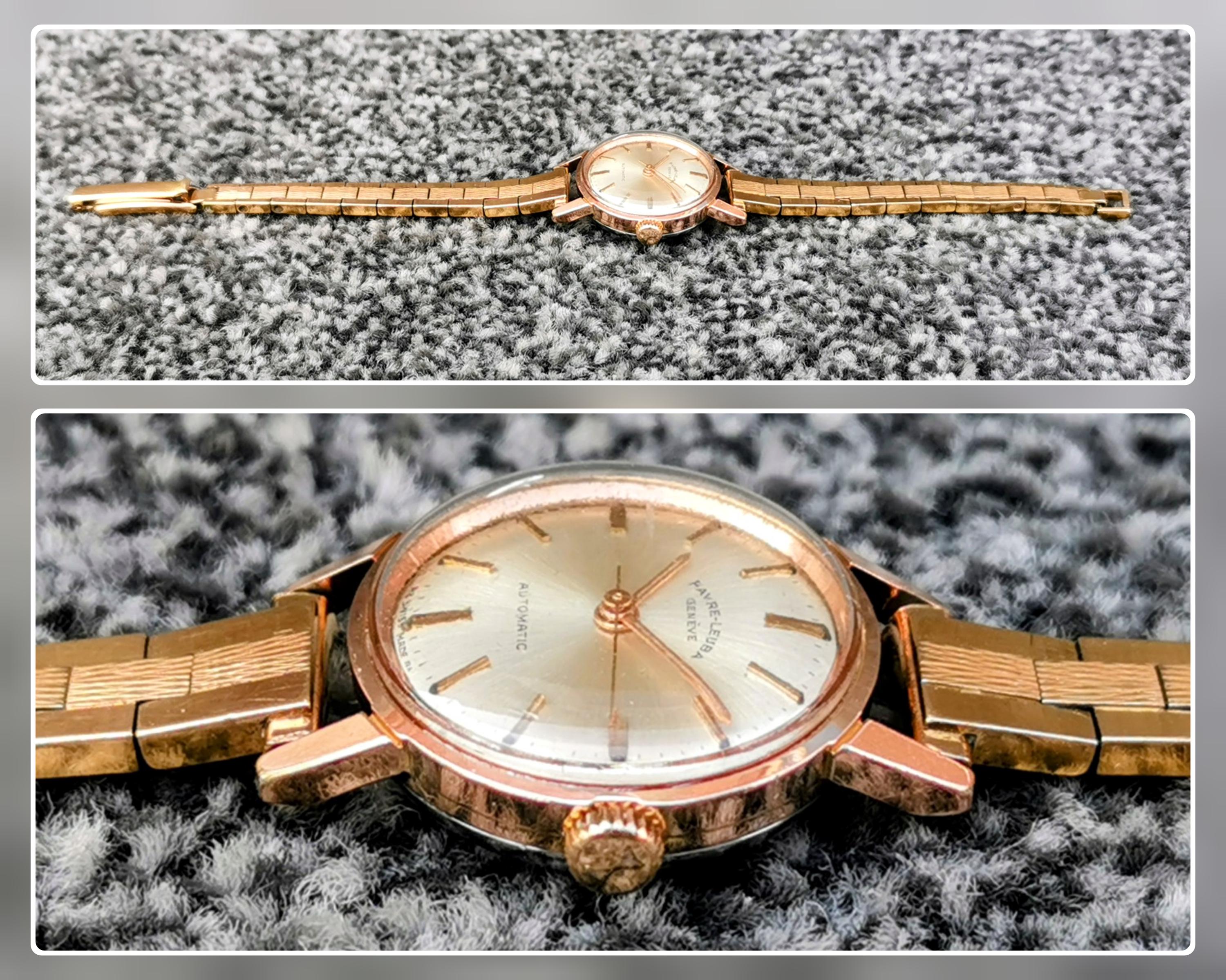 今だけ20%OFF  FAVRE LEUBA  GENEVE  レディース時計 Vintage Favre-Leuba Geneve Women Gold Tone Expansion Mechanical