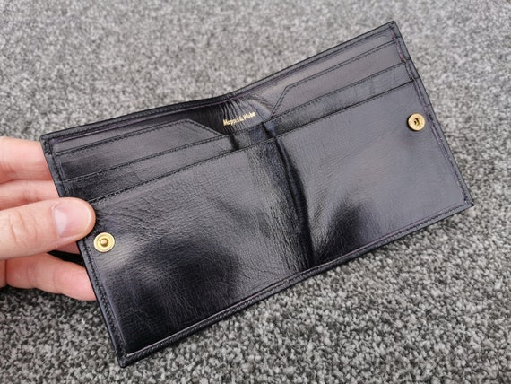 Vintage Mappin Webb Classic Leather Notecase Wallet Lizard