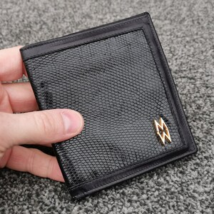 Vintage Mappin & Webb Cartera de cuero, grano exótico, marido, papá, abuelo, hijo, hermano regalo retro