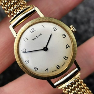 1930s Womens Vintage Watch Waltham Swiss Made Gold-plated, Italian