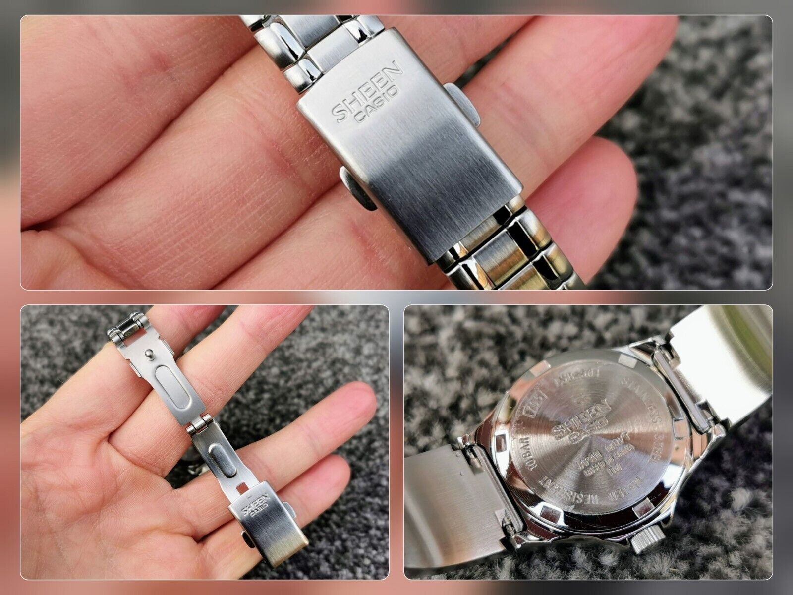 Casio sheen watch strap sale