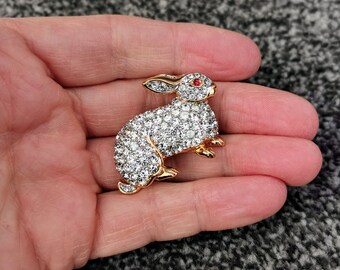 コメント値下げ⭐︎HARPO Silver Rabbit Brooch うさぎ Rabbit Brooch, Vintage Bunny Brooch, White Rabbit, Alice in