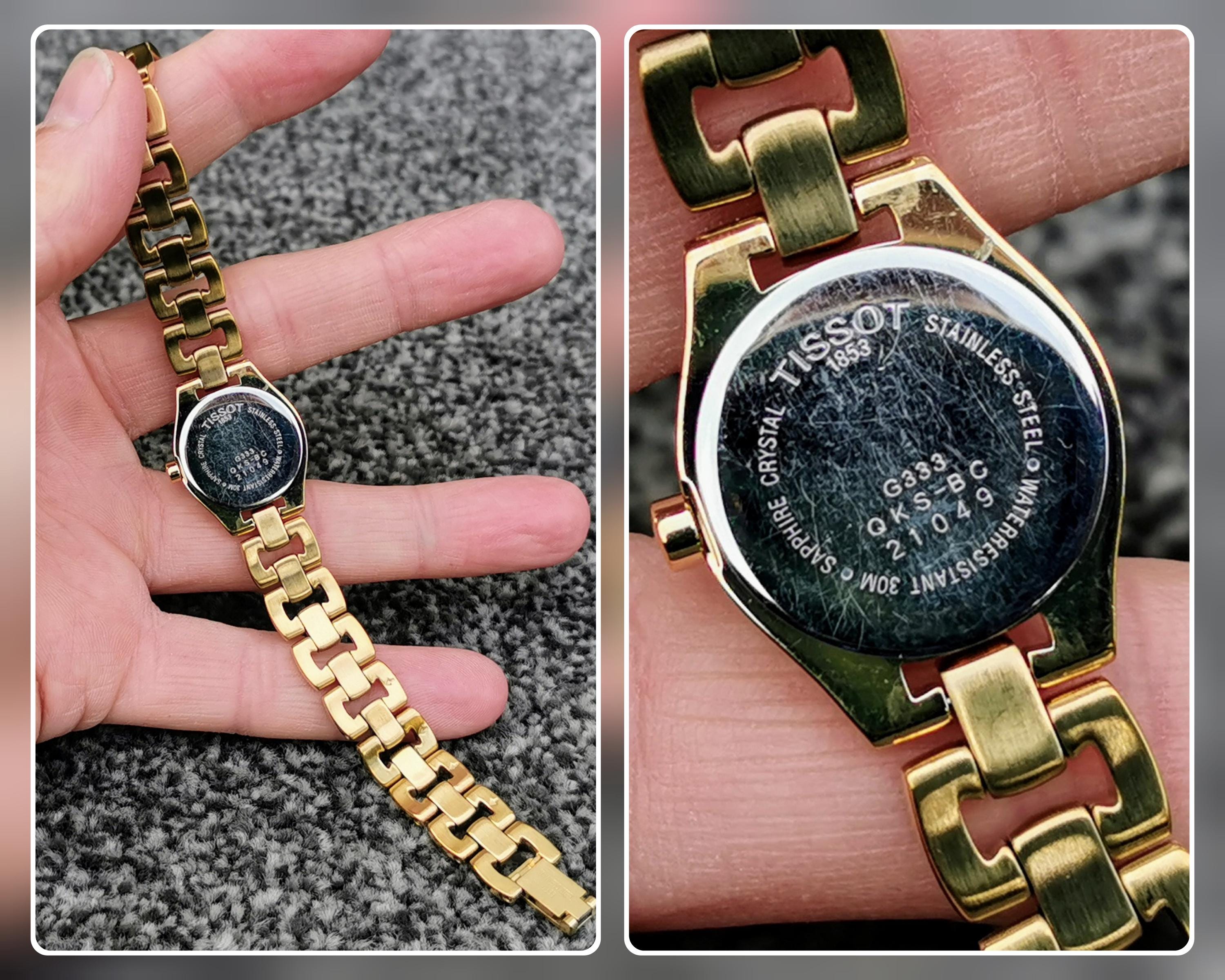 Tissot Quartz Women’s Gold Tone Arabic Dial Analog Metal Bracelet Wristwatch Tissot 9ct Gold Arabic Numeral Ladies Watch - main image 2