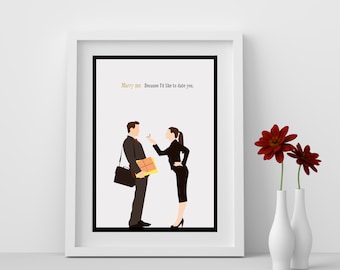 The Proposal Minimalist Movie Print