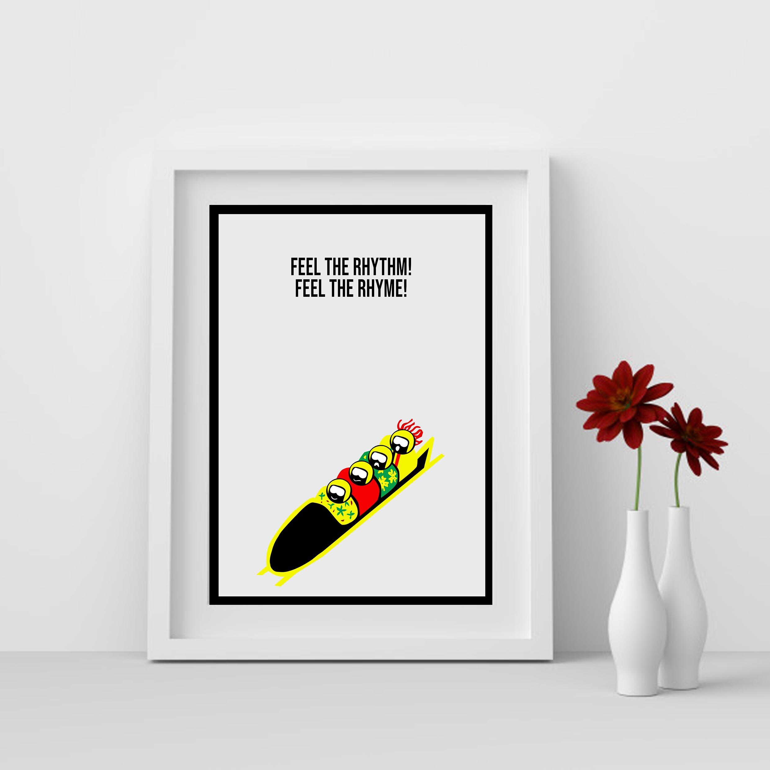 クール・ランニングのミニマリスト映画名言 - Etsy 日本