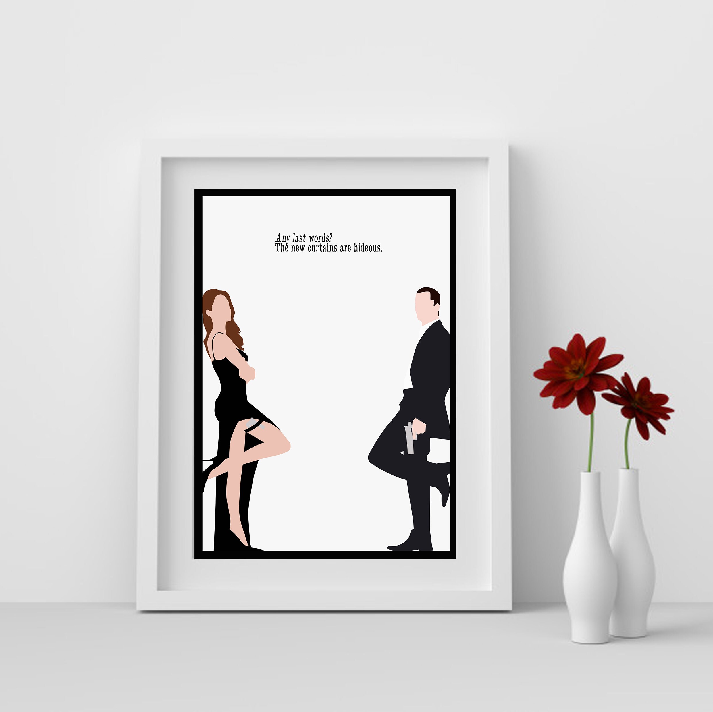 Poster Personalizzato Mr Right & Mrs. Always Right – Set Da 2 Con Cornici Nere Incluse, Formato A4, Regalo Originale Per Coppie - 5