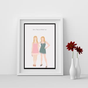 Sparkling Romy & Michele Cross Stitch Pattern 