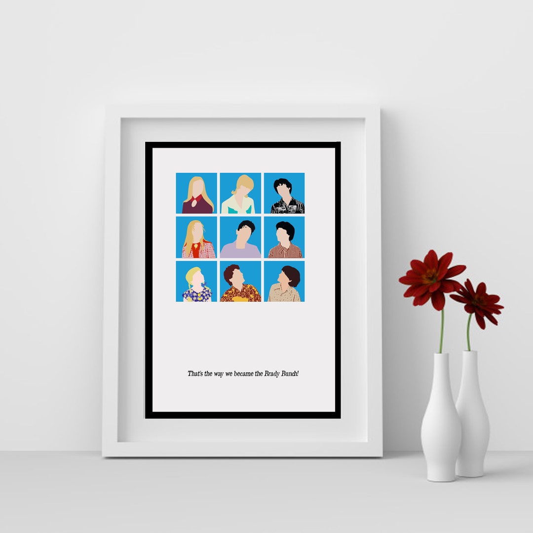Brady Bunch Minimalist Poster - Etsy