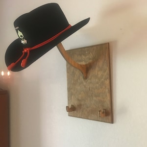 Stetson Hat Display, Wood Art, Wall Decor