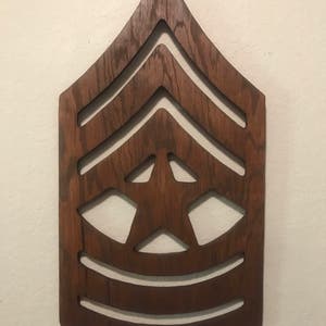 Military, Rank, Wall, Army, Wood Art, Wall Decor