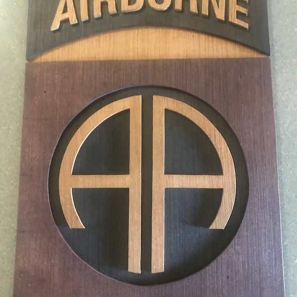 82nd Airborne Division, Patch, Wood, Wall Art