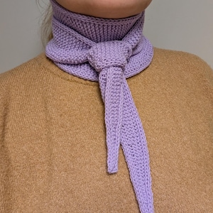 NEW! Handmade Knitted scarf Sophie, Small Knitted Scarf in elegant style – Soft Neck Scarf, Mini Neck Scarf, Cozy Accessory, Charming gift