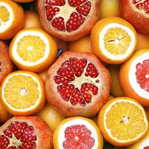 Embroidery pattern - Citrus art, cross stitch PDF, instant download