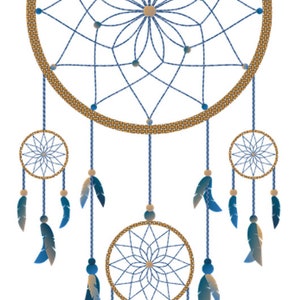 Embroidery pattern - Dreamcatcher pattern, cross stitch PDF, instant download