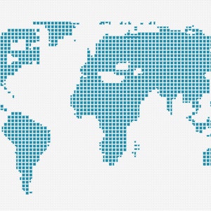 Motif de broderie - art de la carte du monde, point de croix PDF, téléchargement immédiat
