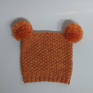Newborn outfit set, Newborn Photo Prop with Knit Pom Pom Hat and Booties, Newborn Props, baby accessories, Halloween, pumpkin