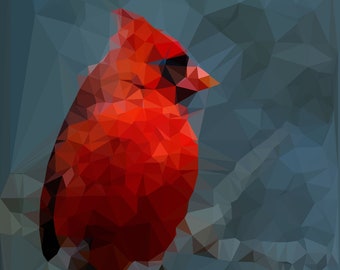 Instant Download Embroidery pattern - Winter Cardinal, nature cross stitch PDF.