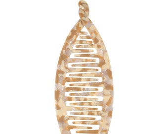 6" Tan Creme Bananen Clip Pferdeschwanz Halter Klassische Fisch Clip Mädchen Haarspange Haarspange Frauen Haarspange Haarspange FischClips Fisch Haarspange