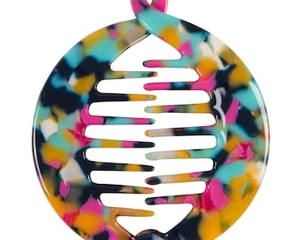 Round Multicolored Ponytail Holder Classic Fish Clip Girl Hair Clip Hair Clips Women Hair Clip Hair Clips Fish Clips Fish Hair Clips