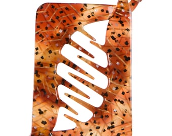Rectangular Translucent Brown Gold Banana Clip Fish Clip Hair Clips Women Hair Clip Hair Clips Ponytail Holder Clips Fish Hair Clips