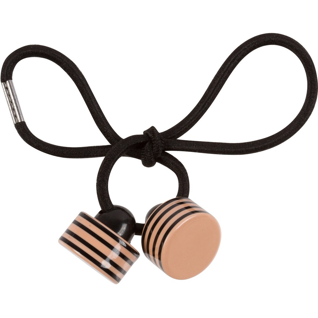 Peach Hair Bubbles Circle Ponytail Holder Elastic Hair Band Hair