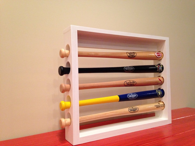 Mini Baseball Bat Display Holder Rack Table Top or Wall Etsy