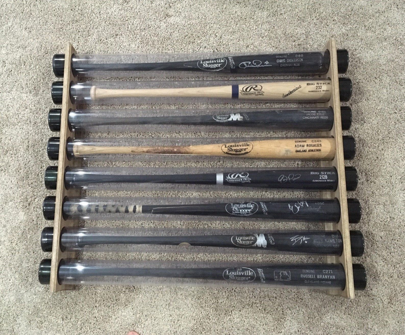 Baseball Bat Tubes Clear With End Caps for Use With Bat Etsy