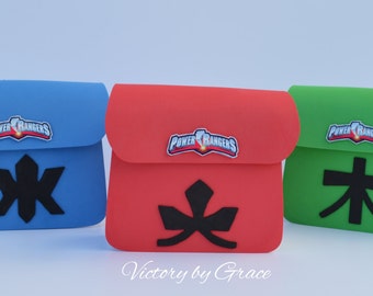 Power Rangers Favor Bags, Dino Charger Rangers Favor, Power Rangers Goodie Bags, Dino Rangers Bags