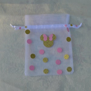 10 Gold and Pink Organza image 5