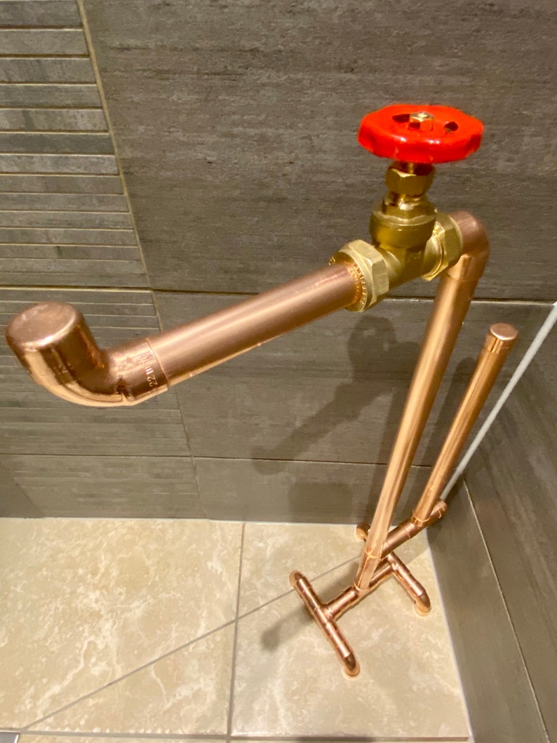 Industrial Toilet Roll Holder Free Standing Etsy