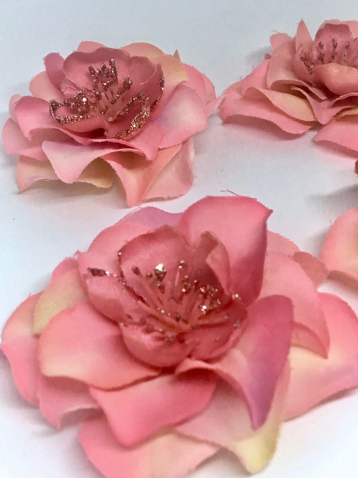 4 Silk Flower Rose Buds for Craft Projects Decoration Home Etsy