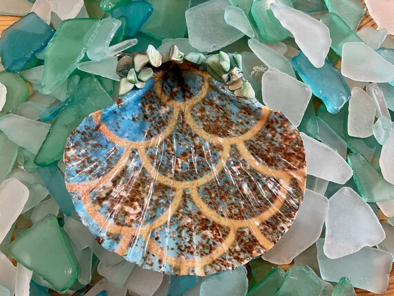 Clam Sea Shell Mermaid Scale Tissue Paper With Blue Mother - Etsy