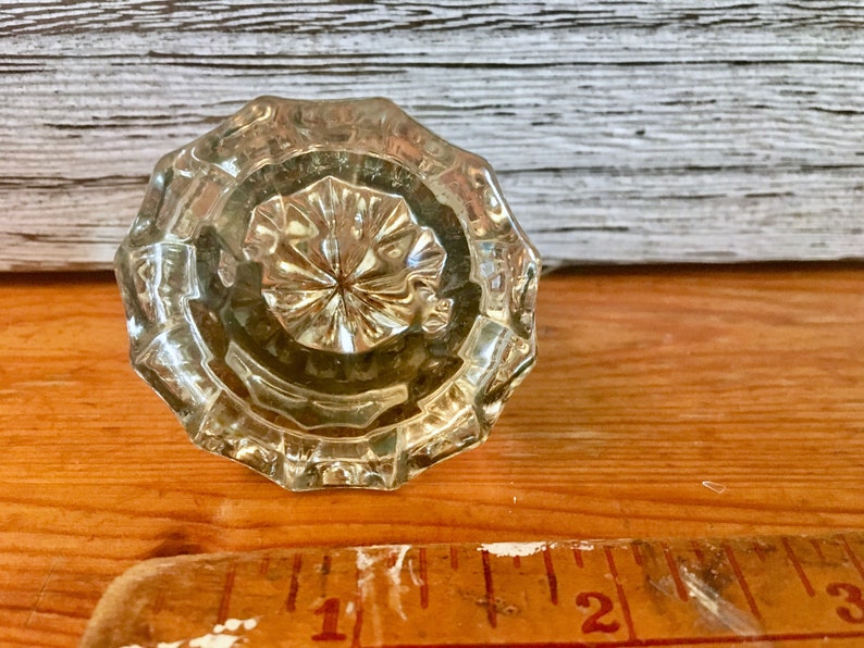 Antique Glass Door Knob - Measures: 1 34 dia Hobby - Can be used for Old Door Craft Supplies Home /& Living