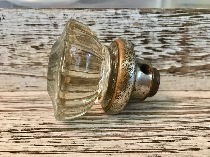 Antique Glass Door Knob - Measures: 1 34 dia Hobby - Can be used for Old Door Craft Supplies Home /& Living