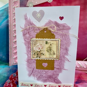 A Handmade Card (the best kind) - All Occasion Card - Blank for you to write your own message - Envelope Included