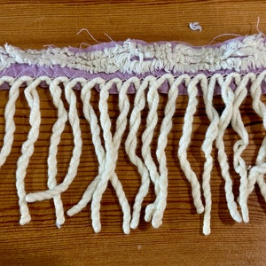 2 separate pieces = 6 YARDS of Vintage Chenille Fringe Trim - Sewing Craft Projects - Trim Decor for Pillows etc.