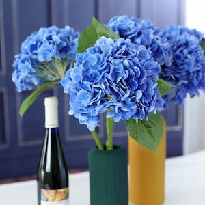 20&quot; Real Touch Blue hydrangea, Artificial Hydrangea, Faux Blue hydrangea, DIY Wedding/Wedding Decor/Home Decor