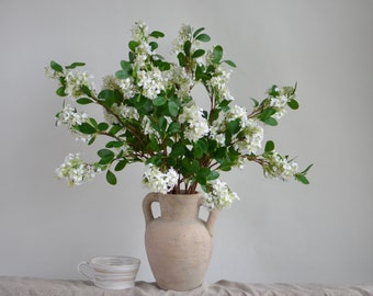 Flores falsas de 30", lilas falsas, ramas falsas, tallos de flores falsas, flores falsas, centros de mesa / florales / bodas / decoración del hogar / regalos