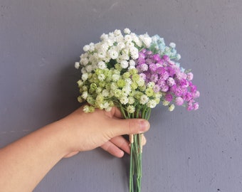 Baby adem, kunstmatige adem, nep baby adem, DIY bruidsboeketten, baby adem bundel, kunstbloemen, nepbloemen