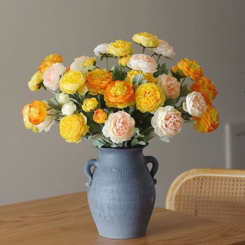 Tan Faux Flowers Etsy